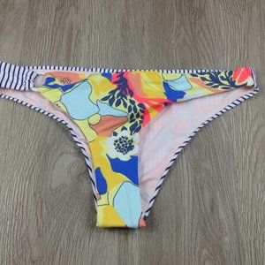 Maaji Floral & Striped Moderate Coverage Bottom